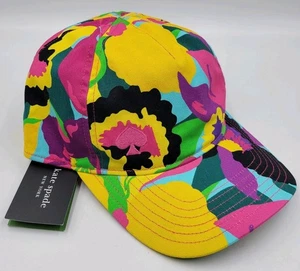 NUEVO CON ETIQUETAS Gorra de béisbol Kate Spade para mujer Orchid Bloom colorida por todas partes *LEER - Imagen 1 de 19