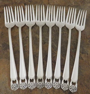 IS Eternally Yours Set of 8 Grille Forks 1847 Rogers Silverplate Flatware Lot G - Picture 1 of 4
