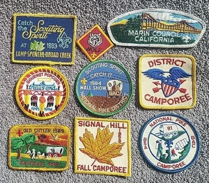 Lotto misto toppe Boy Scouts Of America usate spedizione gratuita lotto di 9. - Foto 1 di 4