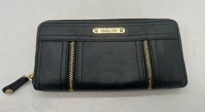 Michael Kors Black Leather Large Zip Around Wallet - Picture 1 of 8