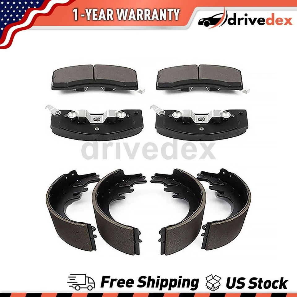 Pastilhas e sapatas de freio dianteiras traseiras semi-metálicas para 1992 Chevrolet C2500 Suburban_DV - Imagem 1 de 4