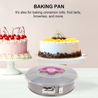  Runde Springform mit abnehmbarem Boden Antihaft-Kuchenform Verriegelung - Bild 1 von 4