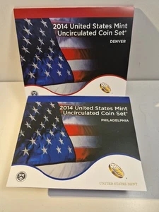 Juego de 28 monedas P&D 2014 como nuevo de Estados Unidos sin circular embalaje original como nuevo - Imagen 1 de 7