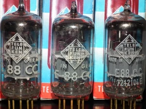 E88CC Telefunken 6922 Probado Nuevo de Lote Antiguo 100% Fondo Diamante Ulm Alemania Occidental - Imagen 1 de 11