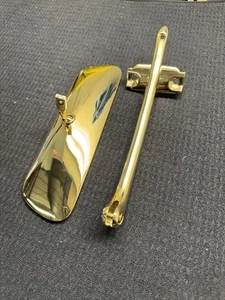 1963-1967 Chevy Impala 24k Gold Plated REAR VIEW MIRROR AND BRACKET HARD TOP - Picture 1 of 1
