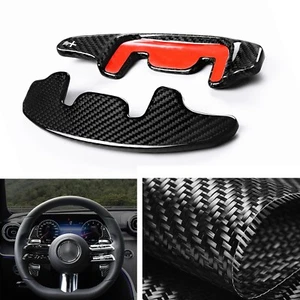 For 22-23 Mercedes Benz AMG GT Black Steering Wheel Shift Paddle Extension Pair - Picture 1 of 8
