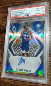2020 Chronicles Tyrese Maxey Phoenix Rookie Silver Auto PSA 10! POP 4! RC! - Picture 1 of 2