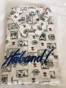 Neu mit Etikett neu in Verpackung Haband 3X Camp Button-Down-Hemd mit Hemdärmeln für Herren jamaikanischer Stil 163 - Bild 1 von 10