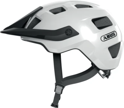 ABUS casque MoTrip shiny white couleur blanc, noir T/M (54/58) pour vélo VTT - Photo 1/4