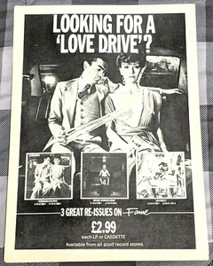 SCORPIONS / KLAUS MEINE 1979 LOVE DRIVE LP / ALBUM MAGAZINE PRINT AD + FREE DVD - Picture 1 of 1