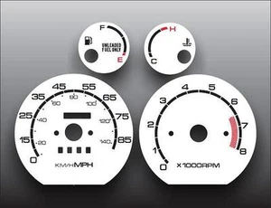 White Face Gauges for 1989-1991 Geo Metro Tach - Picture 1 of 4