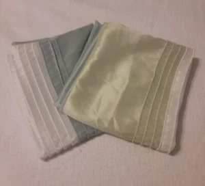 Madison Park Silky Pillow Shams x 2 Clean lines Sateen Finish - Picture 1 of 6