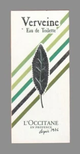 Werbekarte - Advertising Card - Verveine de L'Occitane - Bild 1 von 1