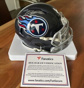 Will Levis Autographed Mini Helmet Fanatics Authentic COA Tennessee Titans