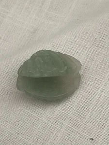 Green Fluorite Crystal Carved Clam Shell - Picture 1 of 6
