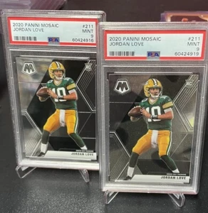 2020 Mosaic Jordan Love Rookie Card RC #211 PSA 9 GEM MINT Packers Lot (2) - Picture 1 of 1