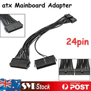 3x Power Supply 24-pin ATX Motherboard Splitter Cable,24pin(20+4) for Dual ATX - Picture 1 of 11