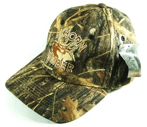 Elkhorn Timber Camo Raised Embroidered Baseball Cap Adjustable NWT - Picture 1 of 6