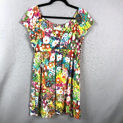 Jams World Dress Womens Medium Hawaiian Spring Flowers Garden Resort Cruise - Image 1 of 4