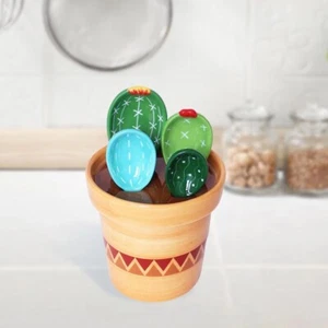 4Pcs Potted Stirring Soup Spoon Cute Coffee Spoon Measuring Spoon Set Salt - Picture 1 of 12