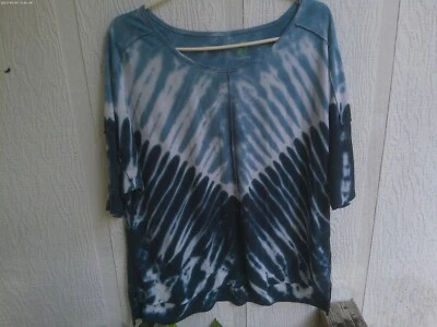 Green Tea Ladies Tie Dye Look Tee Shirts (2) - Image 1 of 3