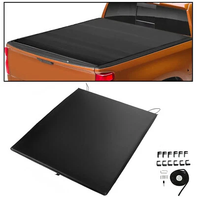 Soft Tonneau Cover Roll Up 6.5' Truck Bed For Chevy Silverado GMC Sierra 1988-07 - Image 1 of 4