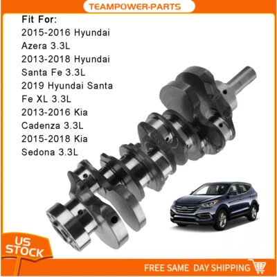For 2013-2017 Hyundai Santa Fe Azera Kia Sorento Sedona 3.3L Engine Crankshaft Foto 1 de 4