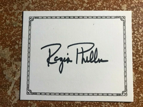 SIGNED REGIS PHILBIN BOOKPLATE Cover