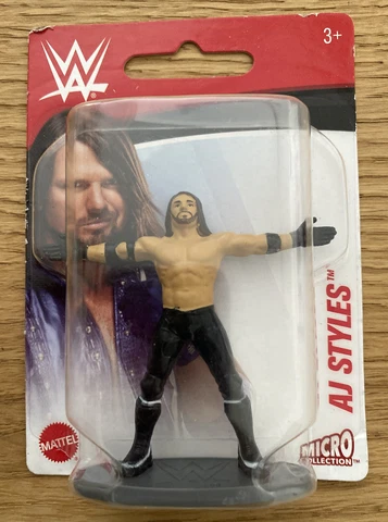 WWE Micro Figure Collection AJ Styles 2.5" Micro Figure New in Package 2020 Cover
