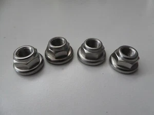 Vintage NOS Classic Campagnolo Alloy Pista Hubs Nut Set Two Rear Two Front C - Picture 1 of 6