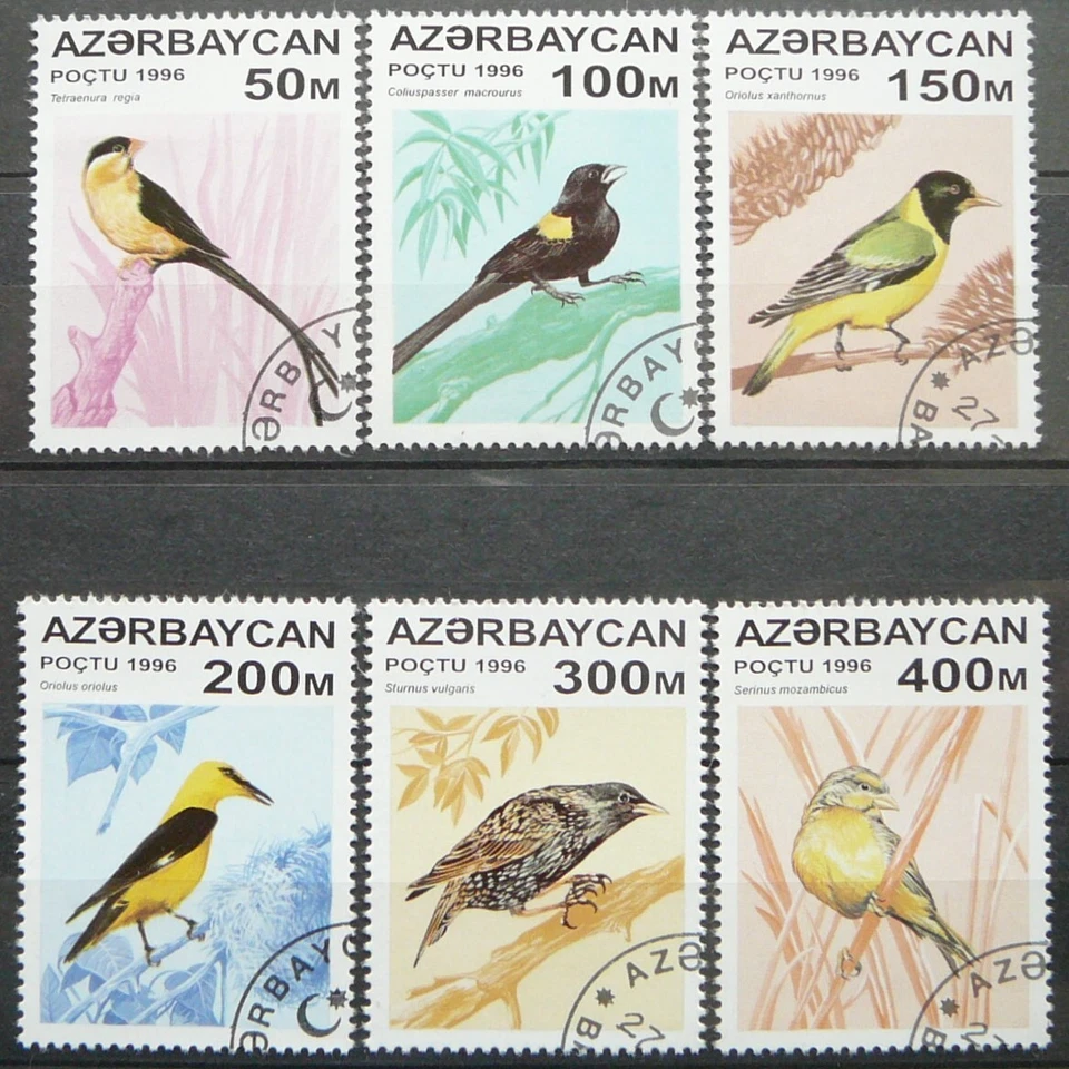 Sellos de Azerbaiyán - Birds_1996 - CTO. Foto 1 de 1