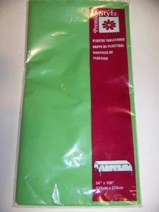 Premier Stylz Plastic Tablecover Lime Green , 54" x 108" - Picture 1 of 1