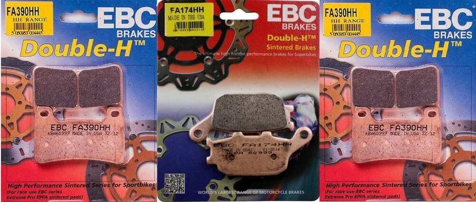 Juego de pastillas de freno delanteras y traseras EBC HH - HONDA CBR600RR 2005-2006, CBR100RR 2004-2005 Foto 1 de 1