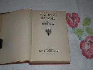 MAJESTY'S RANCHO by ZANE GREY -FM- - Picture 1 of 1