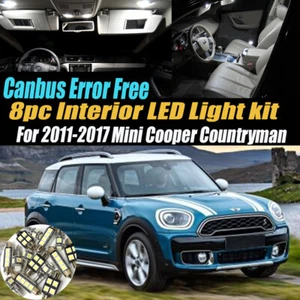 8Pc Error Free Interior LED White Light Kit for 2011-17 Mini Cooper Countryman - Picture 1 of 7
