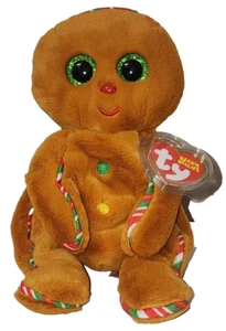 Ty Beanie Bellies - CRISPIN the Gingerbread Man 6" NEW MWMTs Stuffed Animal Toy - Picture 1 of 9