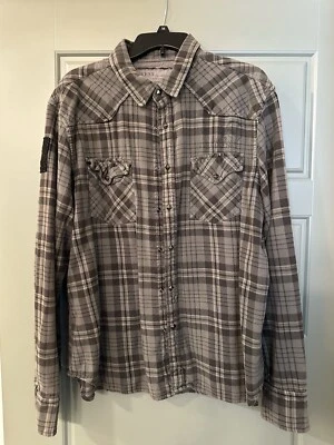 Guess Flannel With Patch And Nice Buttons XXL Fits Like XL - Image 1 of 4