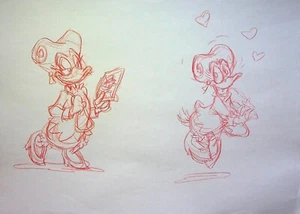 Glittering Goldie Animation Pencil Layout Artist Claudio Vieira de Oliveira - Picture 1 of 3