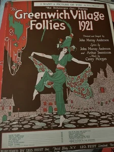 Greenwich Village Follows I Want A Picture I’d You Sheet Music - Bild 1 von 1