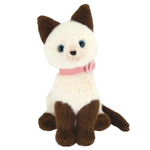 Beige Sitting Cat Plush Toy, 13 x 12 x 19 cm, P 9062 - Picture 1 of 4