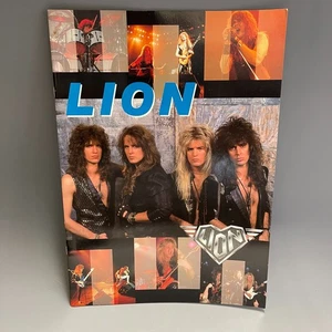 LION Hard Rock/Heavy Metal Japan 1988 Concert Program Book Pamphlet Doug Aldrich - Picture 1 of 4