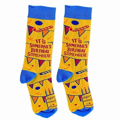 Novedad It' Someone's Birthday Somewhere Calcetines Fiesta Banners Velas Foto 1 de 4