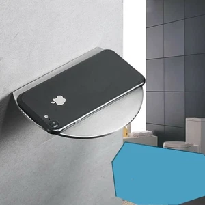 Nickel Shelf Storage Holder Phone Stainless Brushed Rack Bathroom steel 304 ✨  - Picture 1 of 2