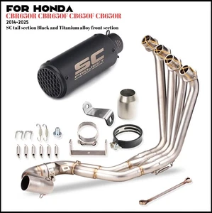 Exhaust Pipe Header Pipe For Honda CBR650R CBR650F CB650R CB650F 2014-2025 - Picture 1 of 4