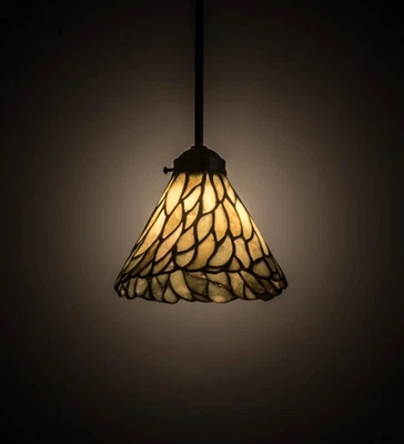 Mini colgante Meyda Tiffany 177614 piedra jade 8" W Foto 1 de 4