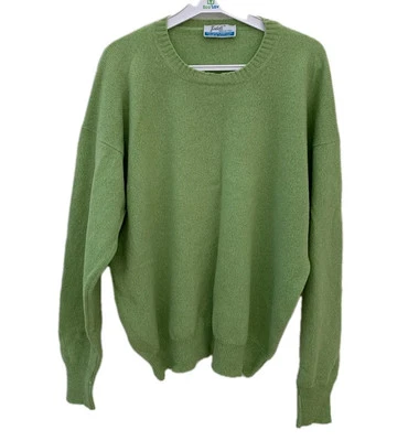 Fedeli Made in Italy Green Wool Sweater – Size 44 (Fits XL) – Superlambswool#Z40 - Image 1 of 4