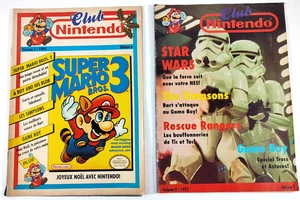 Lot de 2 Magazines Club Nintendo  Volume 3 Ed 6 1991  et  Volume 4 Ed 1 1992 - Picture 1 of 2