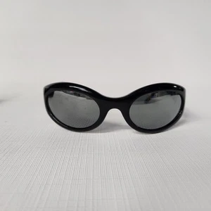 CHANEL Black Vintage Mirrored Sunglasses Late 1990's with Case Authentic - Picture 1 of 13