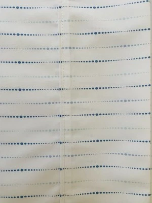 Costco SOUTH POINT HOJA PLANA COMPLETA MICROFIBRA rayas puntos azul blanco 4" puño NUEVO Foto 1 de 4