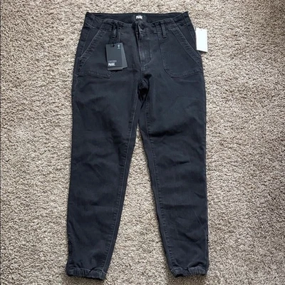 Pantalones Jogger Paige X Anthropologie Mujer’s Mayslie Carga Negros Talla 27 NUEVO Foto 1 de 4
